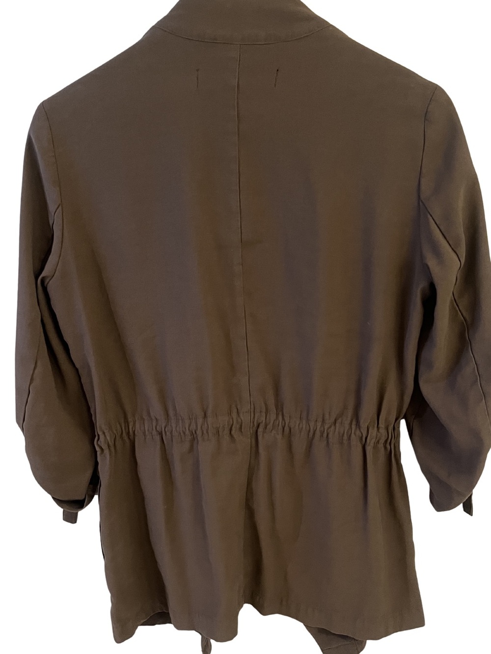 Zara Olive Brown/Green Utility Jacket with Gold Hardware | Size Medium - Picture 3 of 9